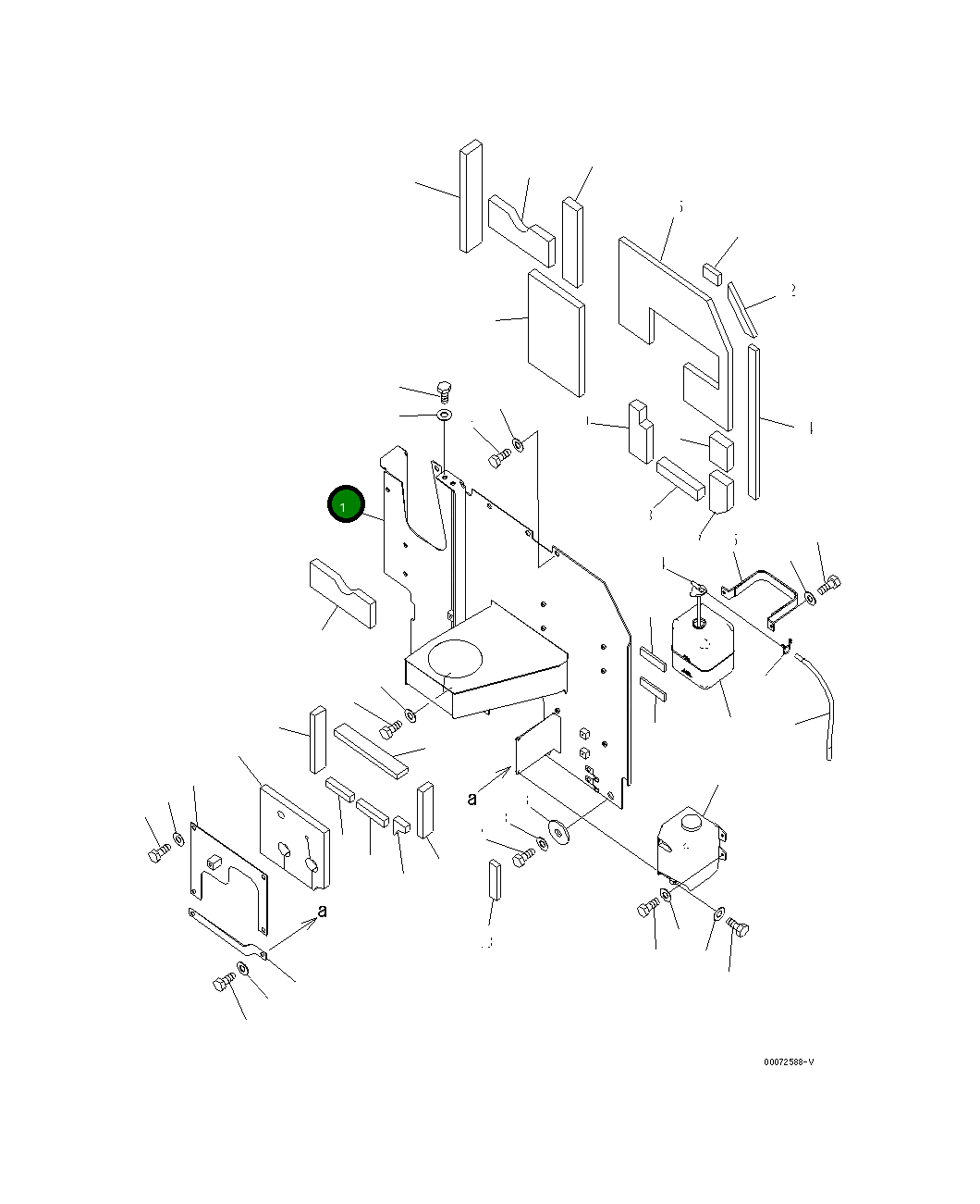 Крышка 20Y-54-KB720 Komatsu