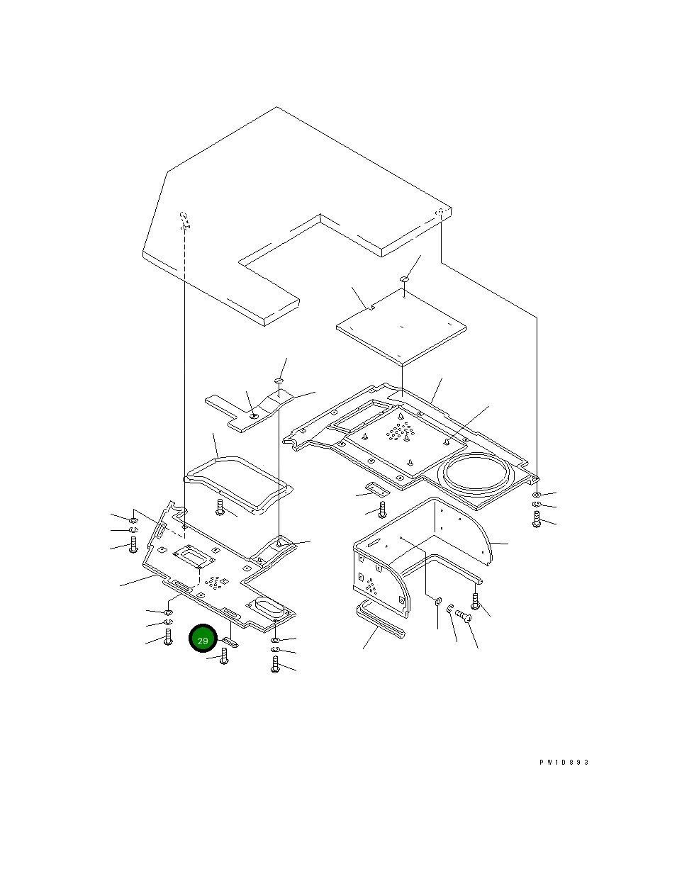 Крышка 176-911-2970 Komatsu
