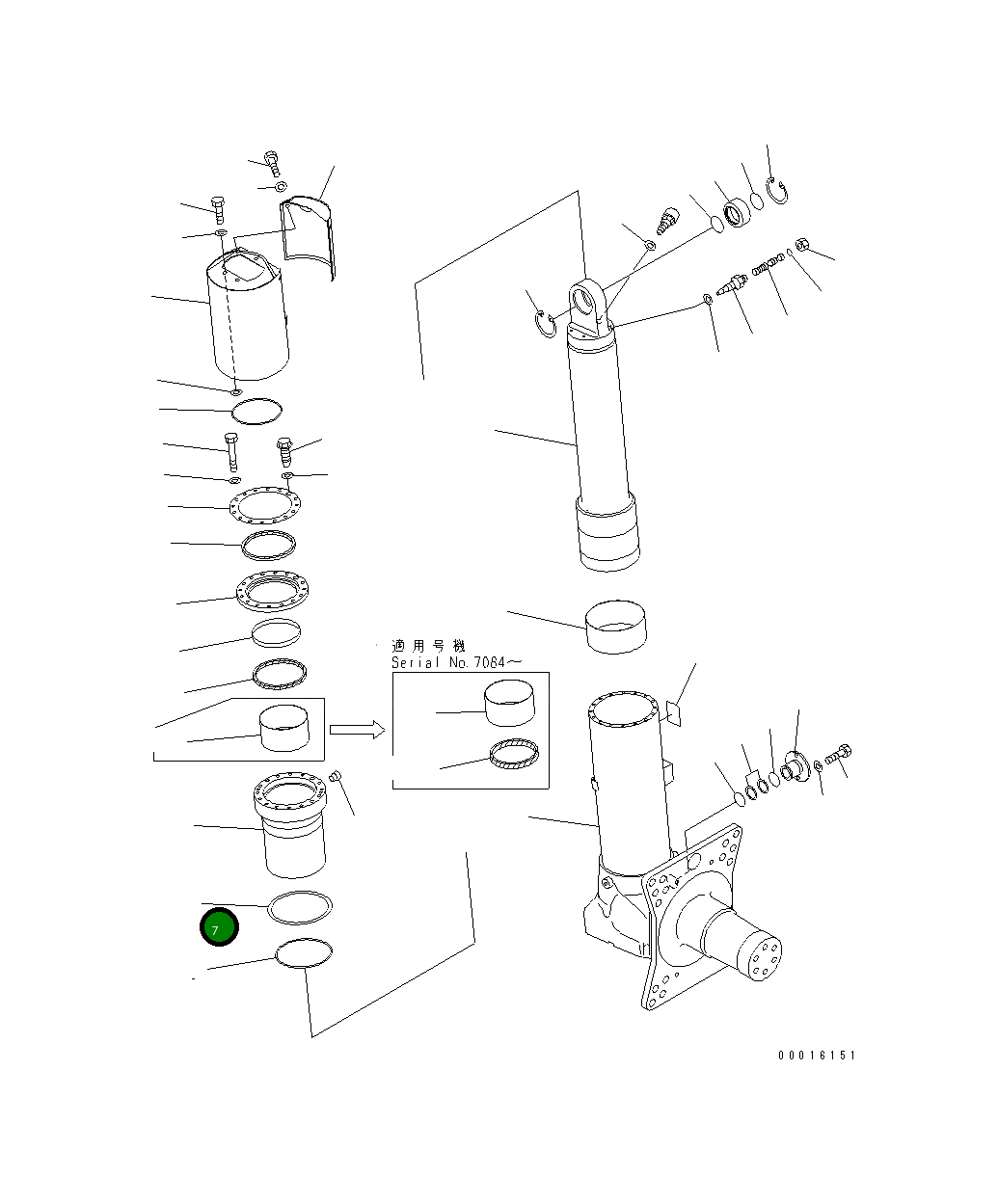 Кольцо 07001-05190 Komatsu