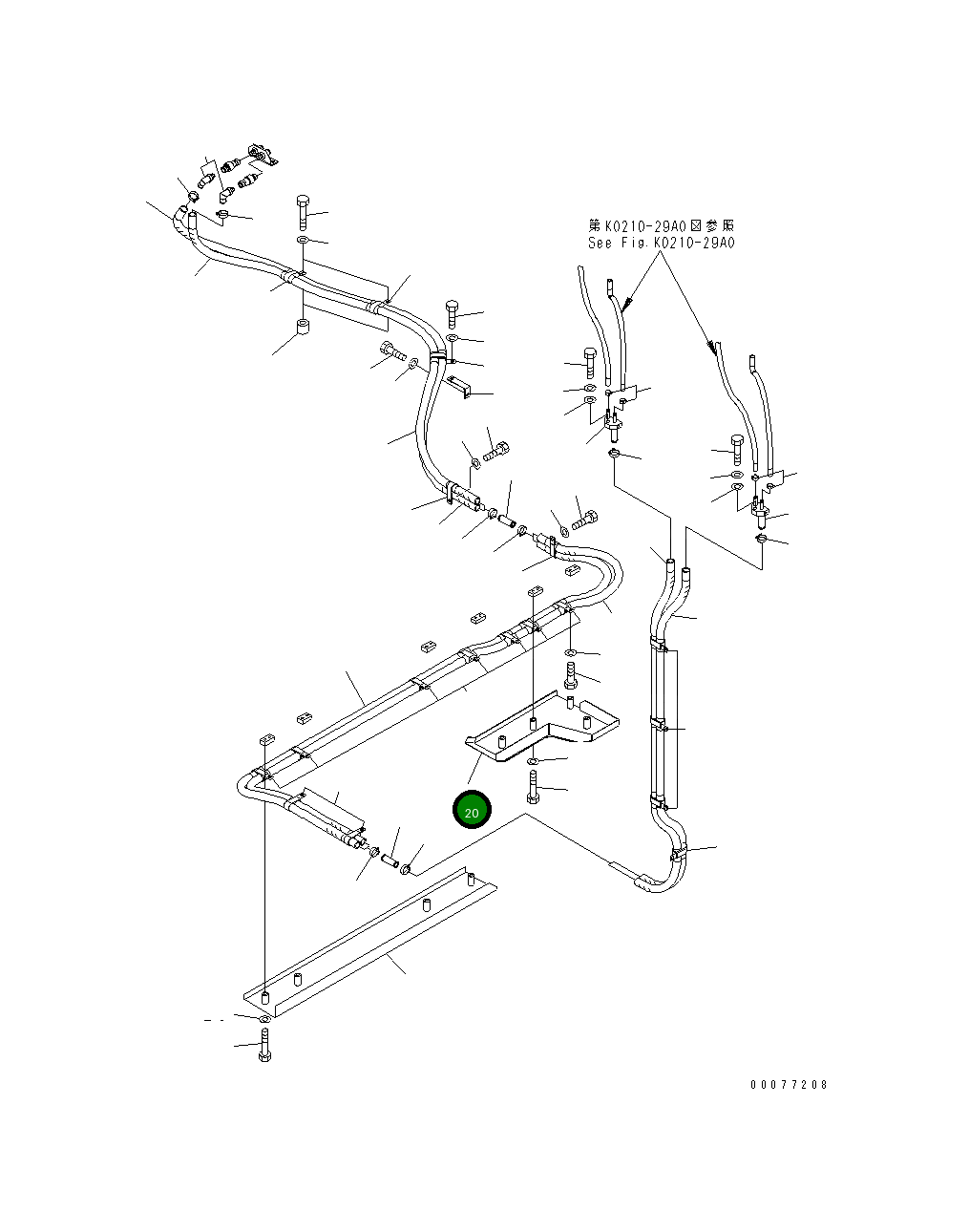 Крышка 21T-979-3341  Komatsu