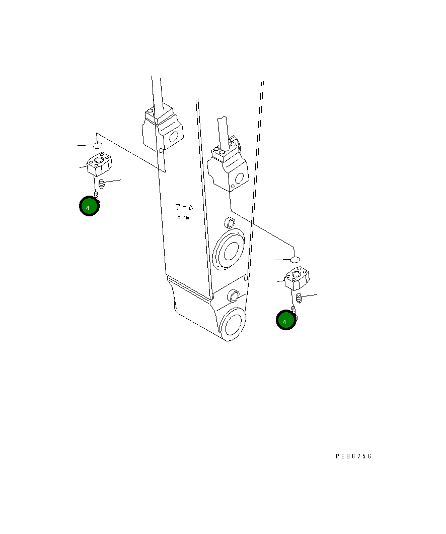Болт 01252-41250 Komatsu