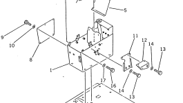 Кронштейн 41E-54-12660 Komatsu