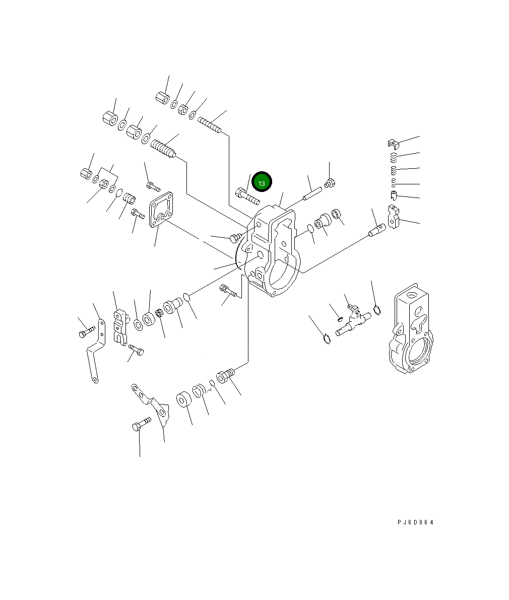 Болт ND949047-2340 Komatsu