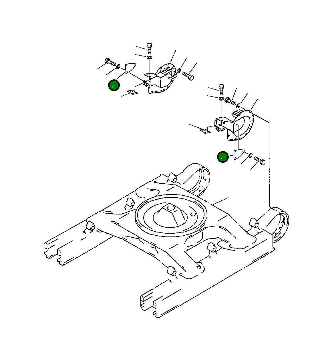 Крышка 209-30-61810  Komatsu