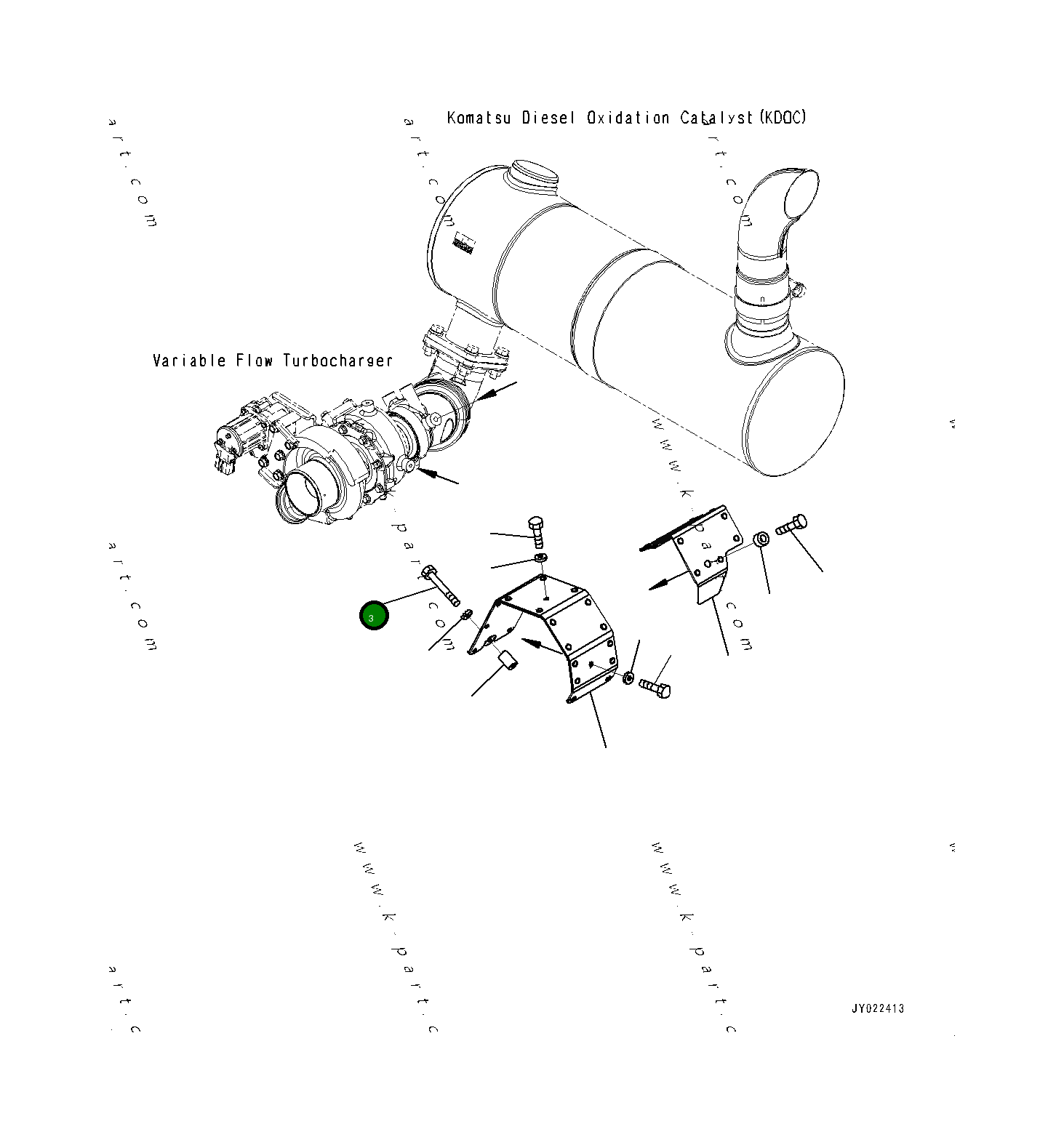 Болт 6275-81-4140  Komatsu