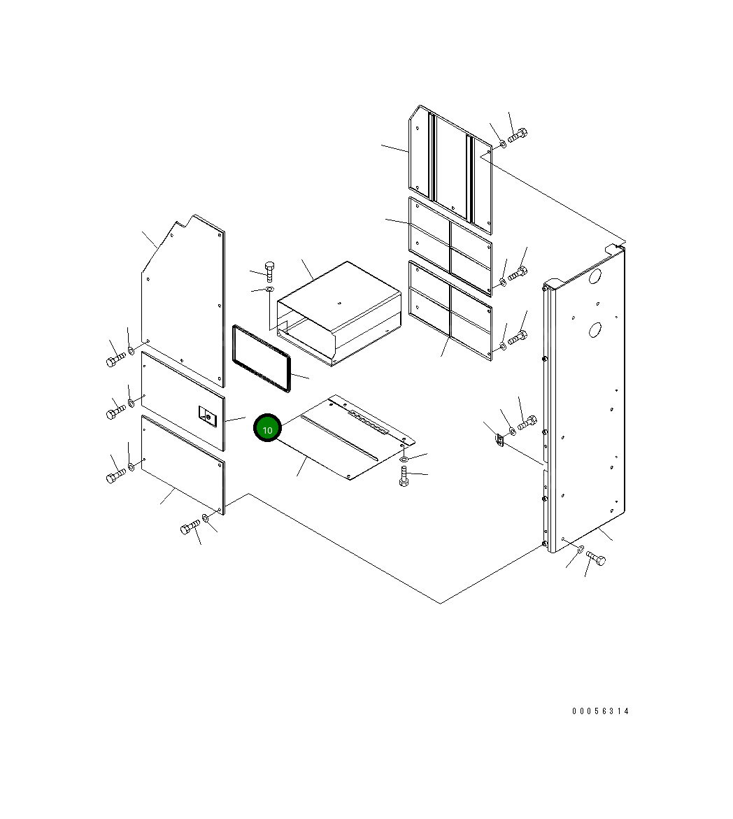 Крышка 427-54-27420 Komatsu