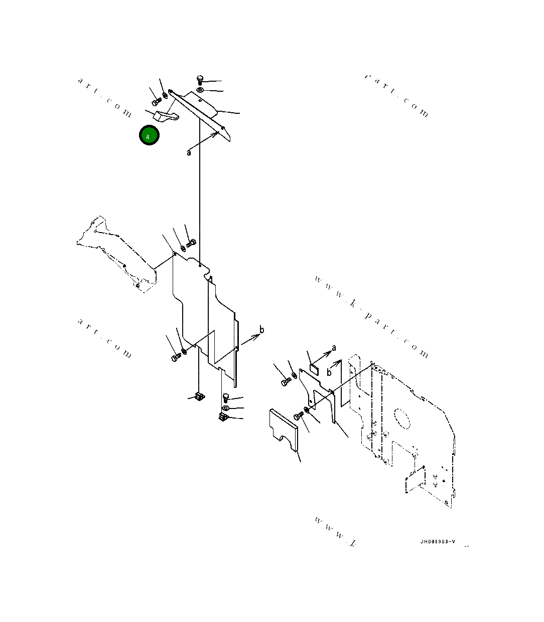 Крышка 20Y-54-76470  Komatsu