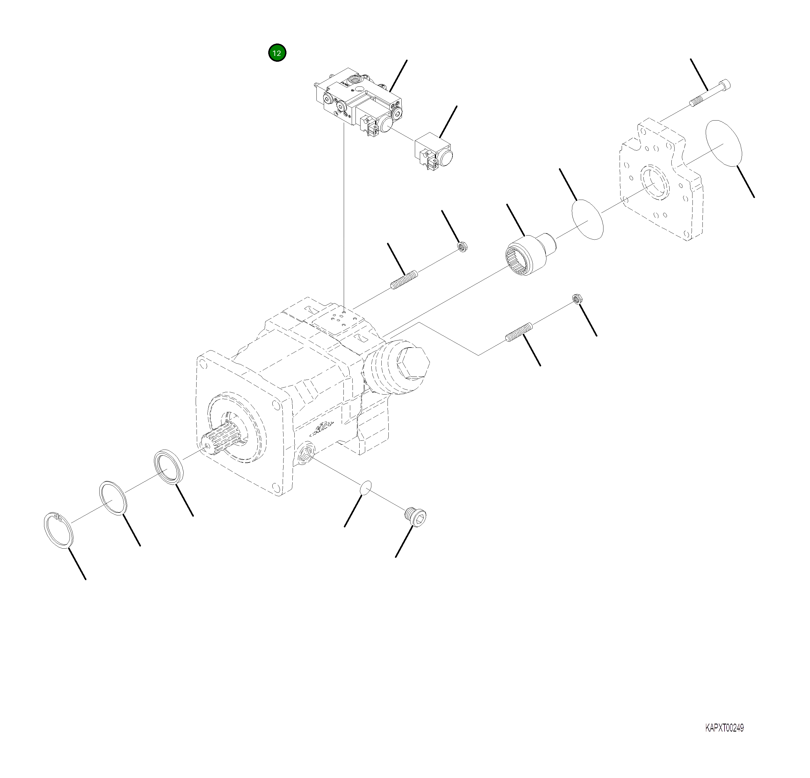 Болт 4A1-60-26250 Komatsu