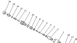 Кольцо уплотнительное (O-Ring) 700-22-11410 Komatsu