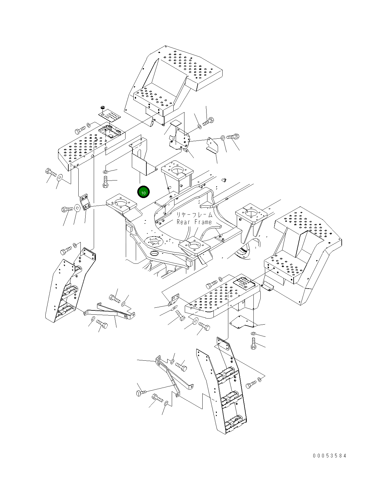 Крышка 421-54-44470 Komatsu