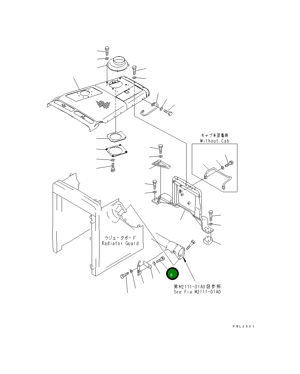 Болт 01019-81025 Komatsu