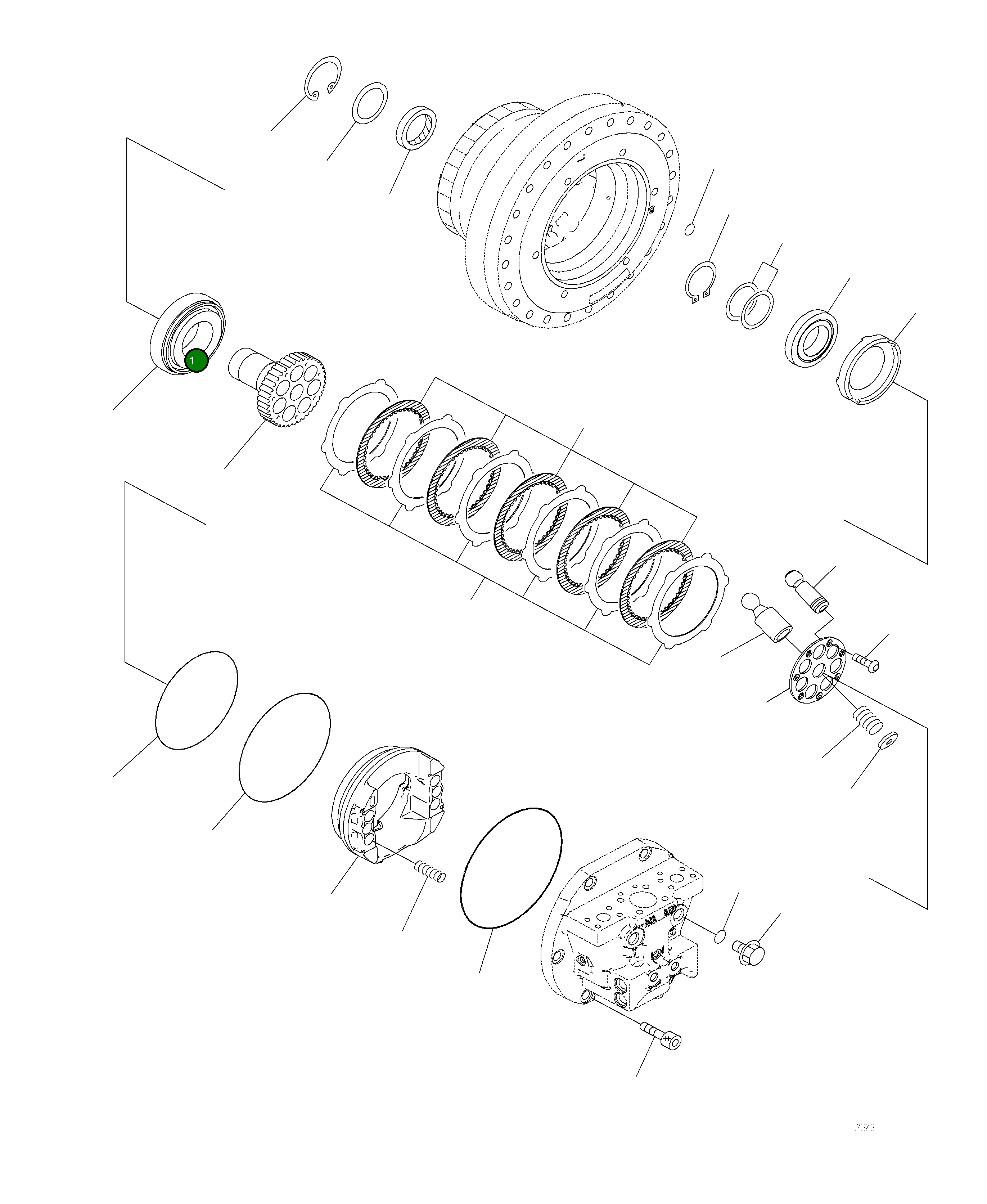 Кольцо уплотнительное (O-Ring) 706-8J-43130 Komatsu