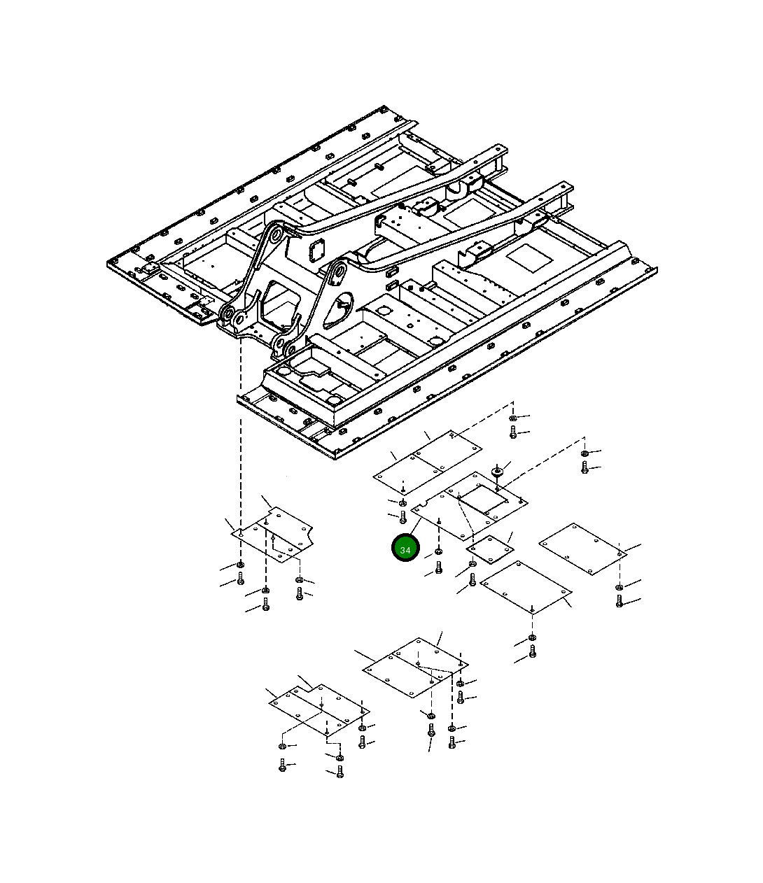 Крышка 207-54-68230  Komatsu