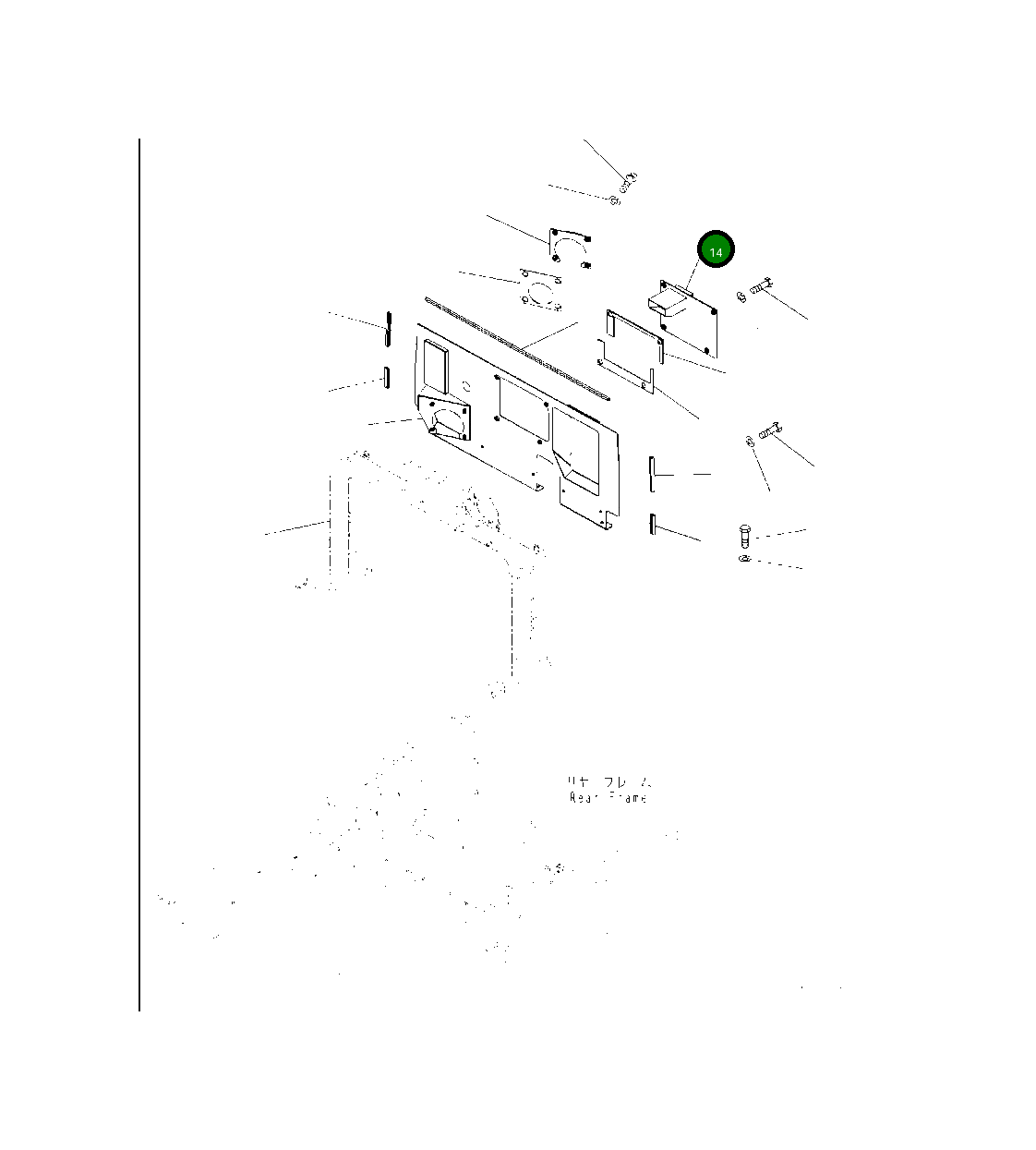 Крышка 421-54-63231 Komatsu