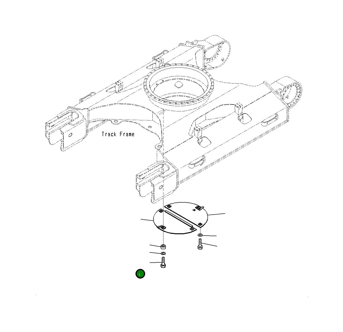Крышка 21K-973-J120 Komatsu