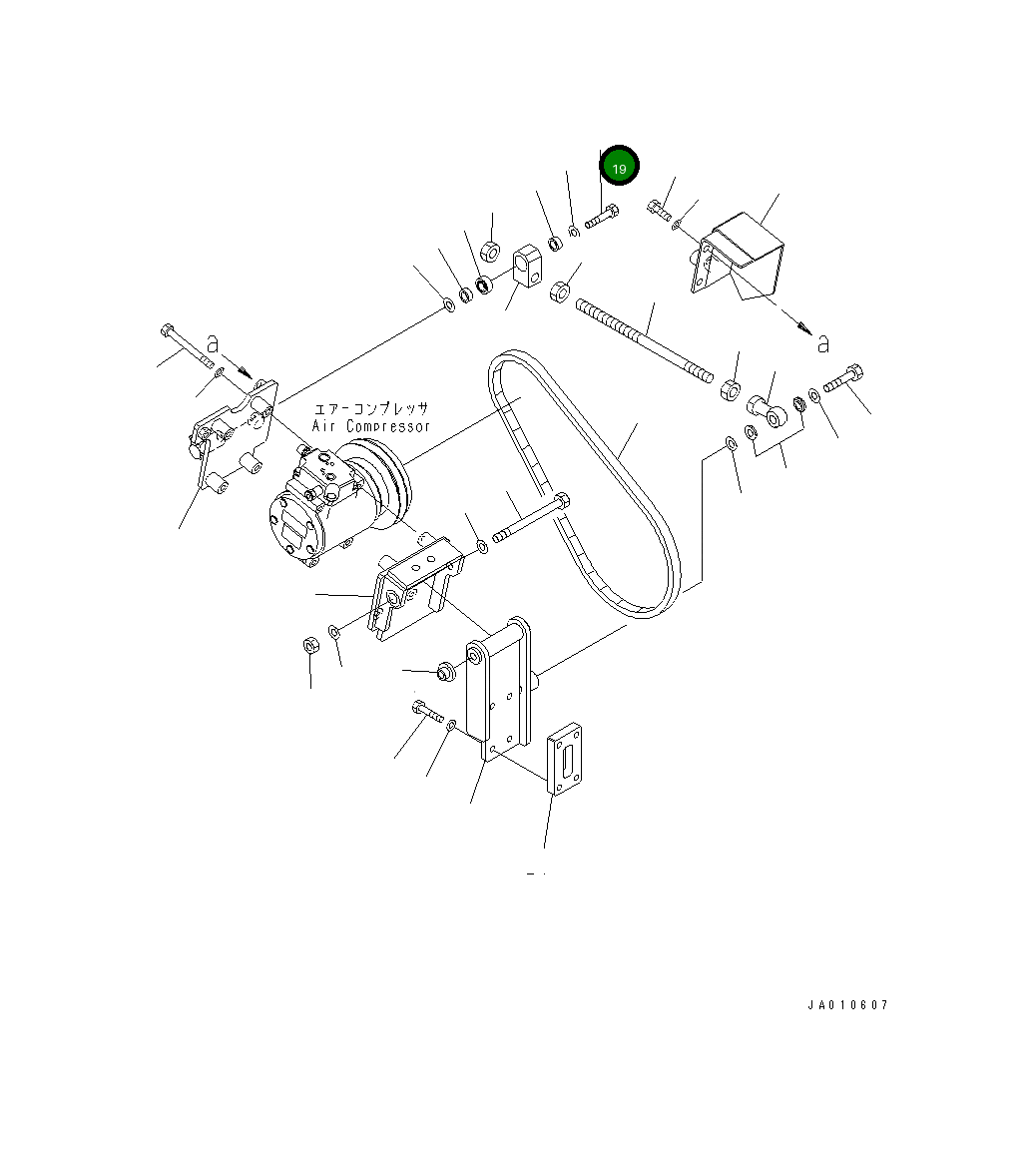 Болт 01018-31465 Komatsu