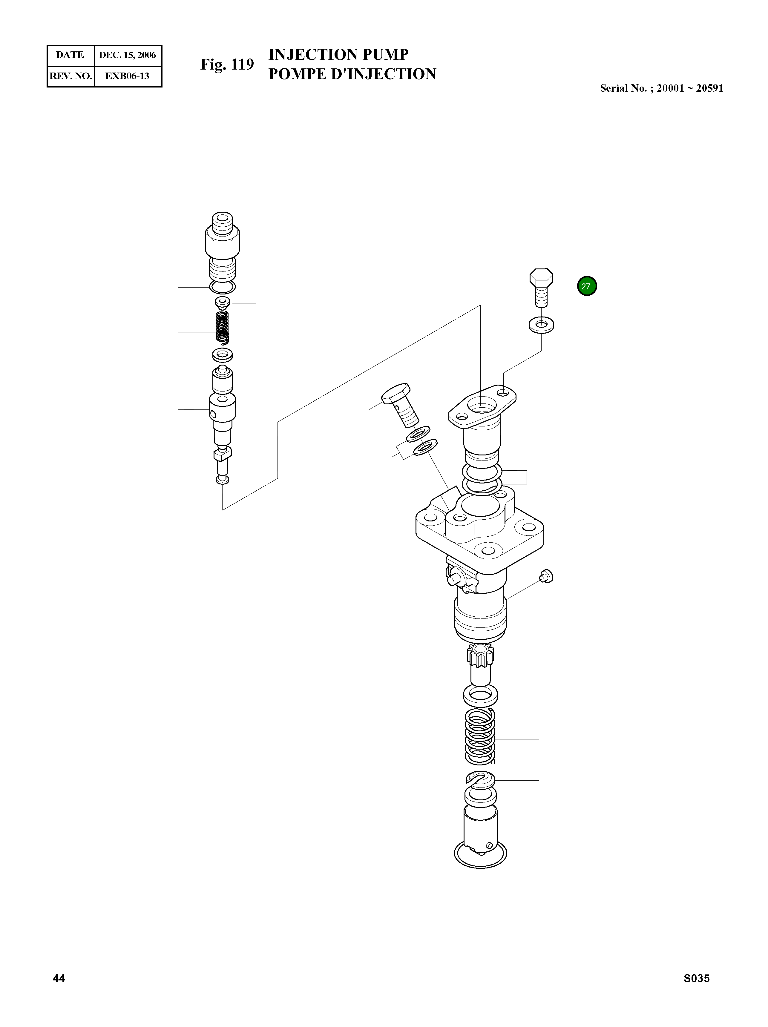 Болт 894379-6910 Komatsu