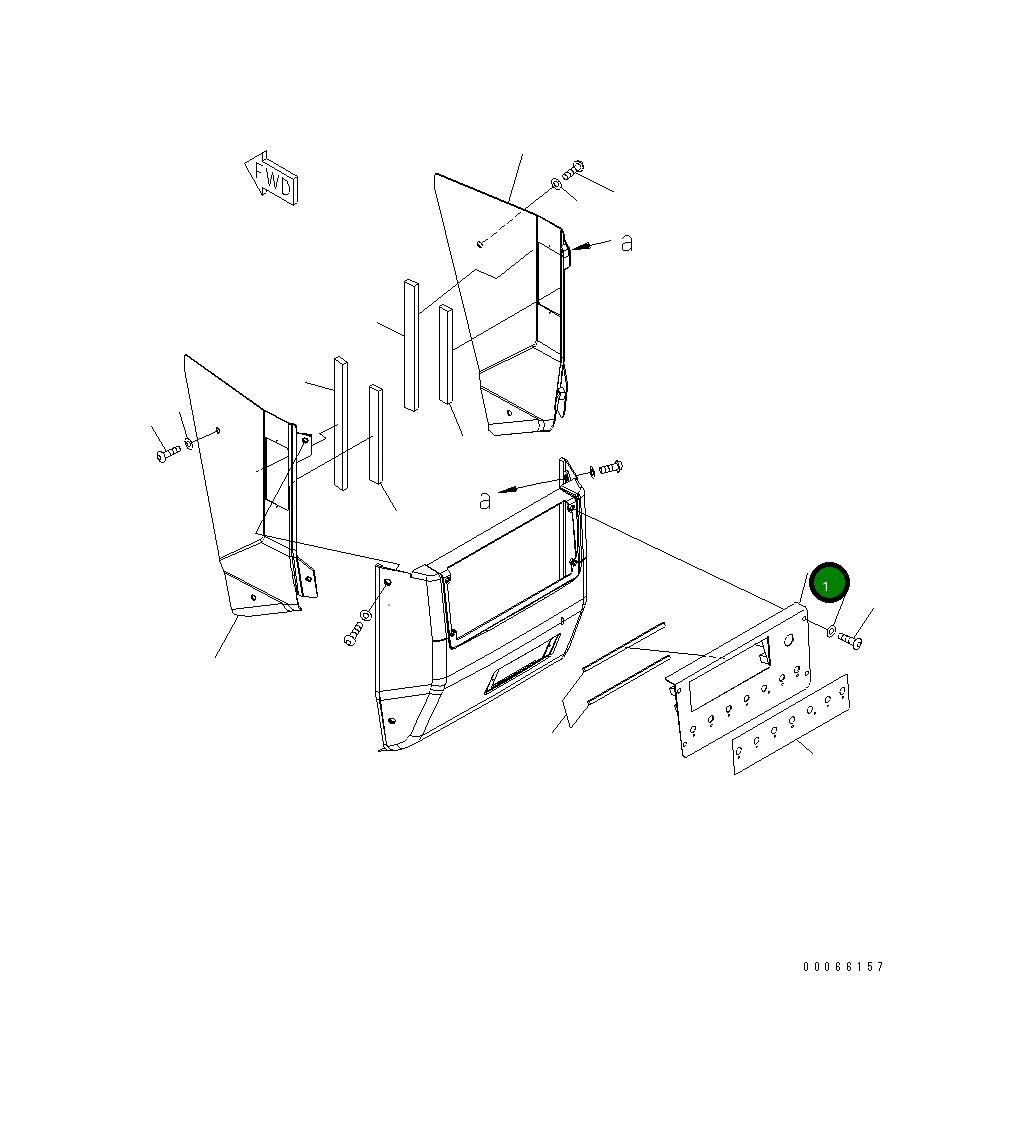 Крышка 154-Z11-7221 Komatsu