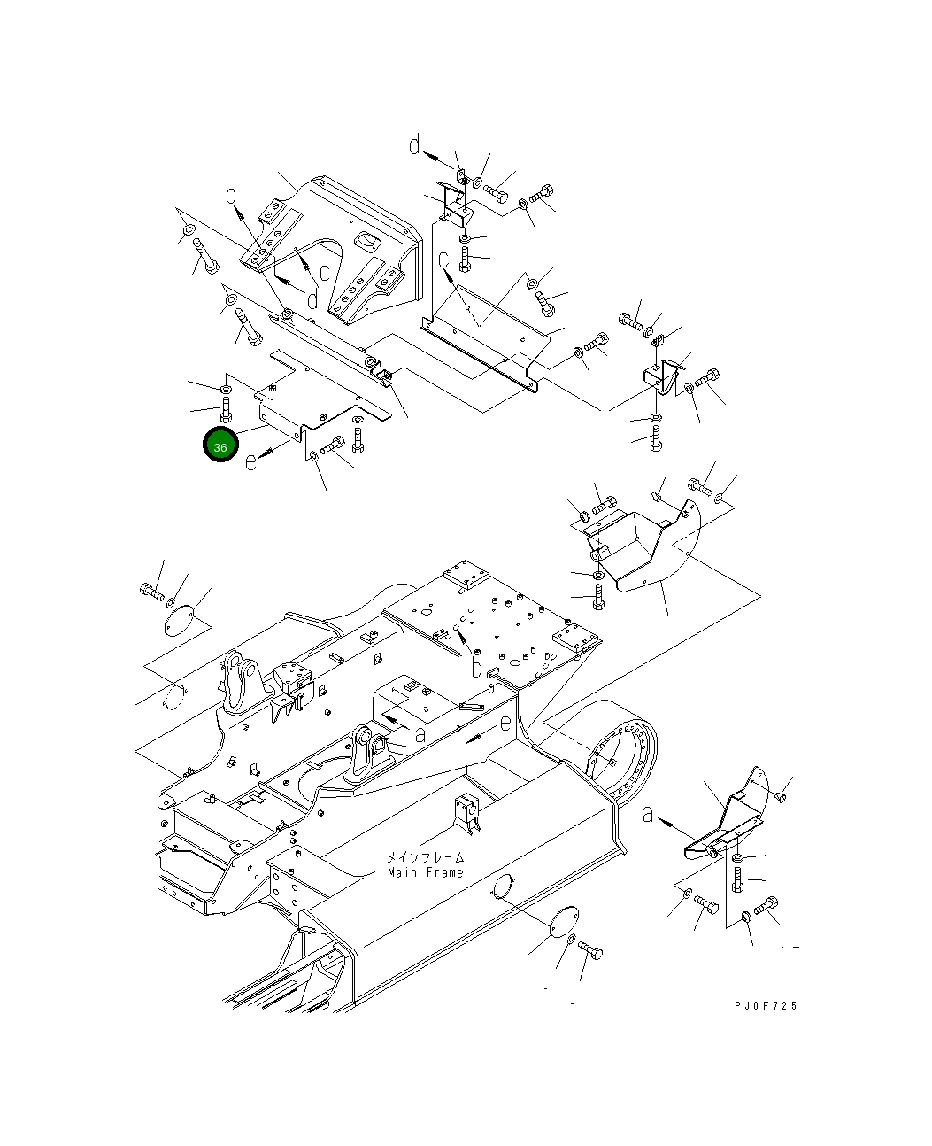 Крышка 11Y-78-11530 Komatsu