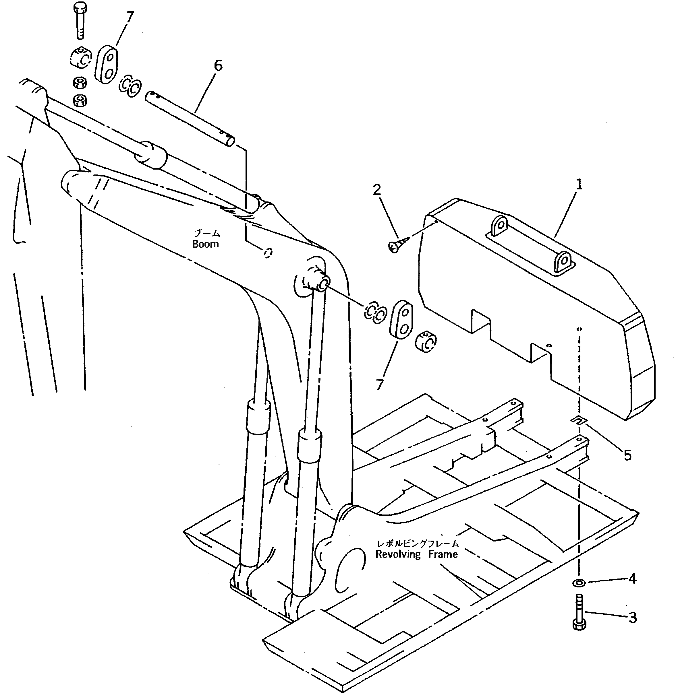 Болт 207-46-12141  Komatsu