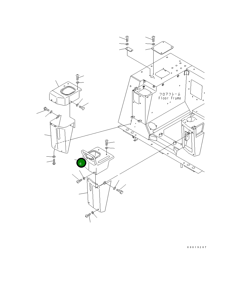 Крышка 11Y-43-21150 Komatsu