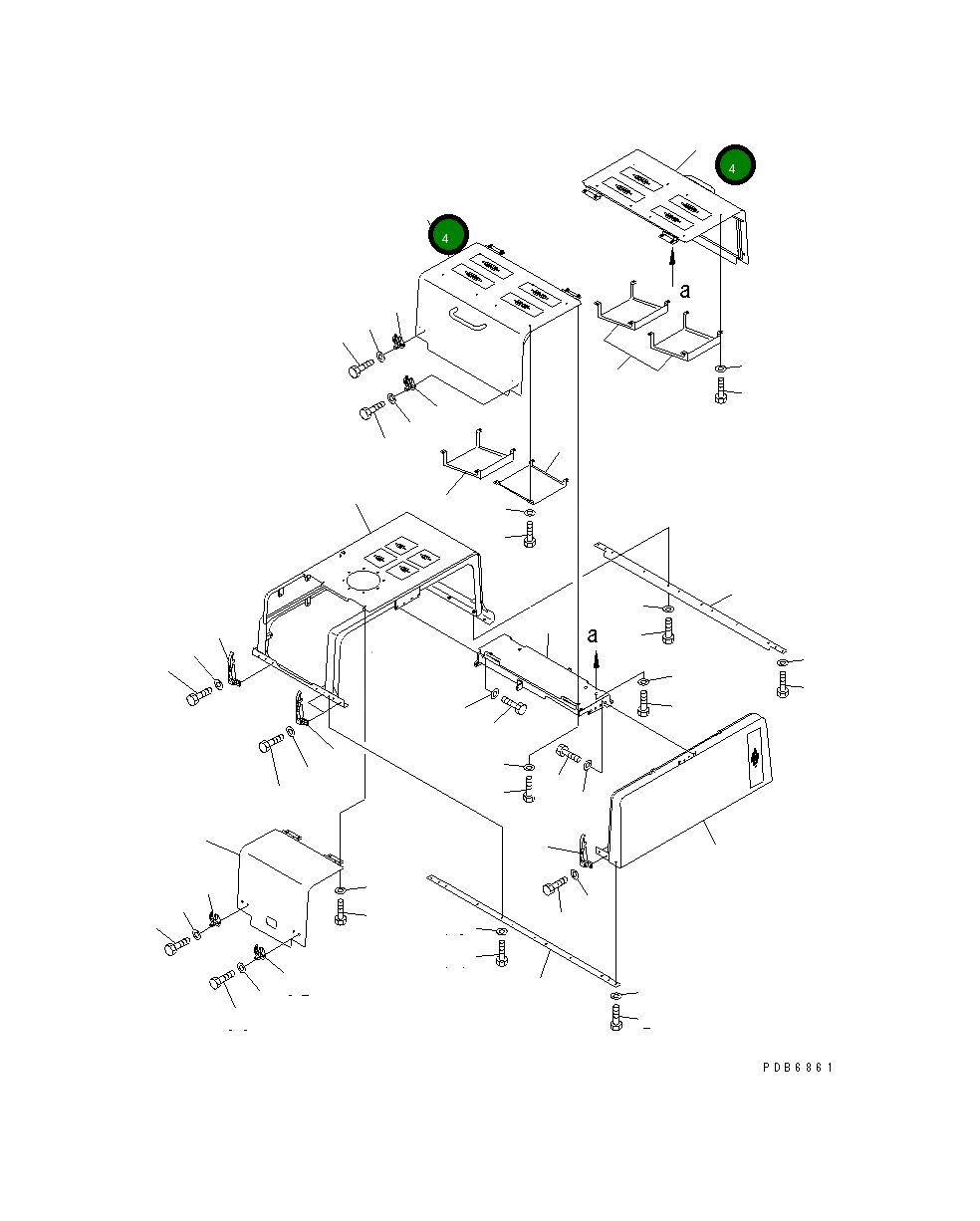 Крышка 209-54-78122  Komatsu