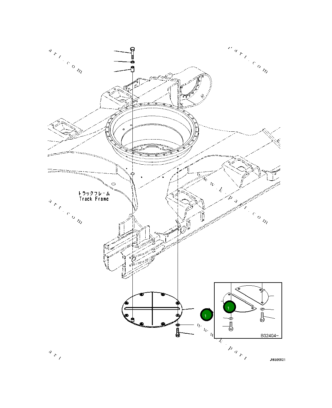 Крышка 20Y-30-B2610 Komatsu