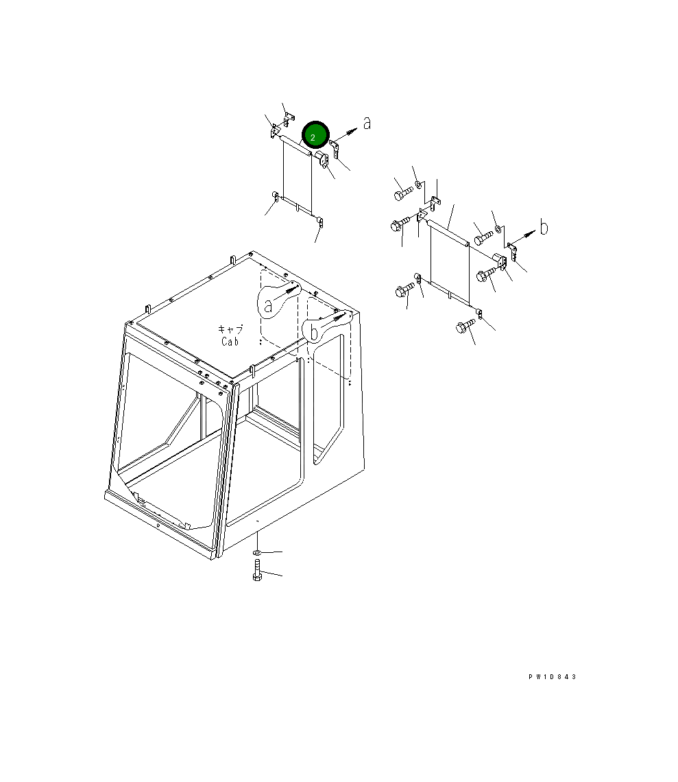 Крышка 21T-54-68340 Komatsu