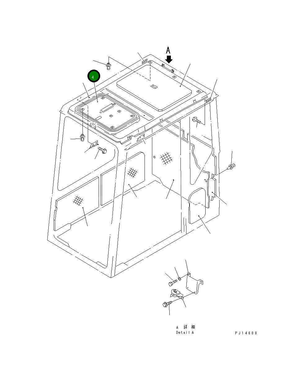 Крышка 20Y-54-14460 Komatsu