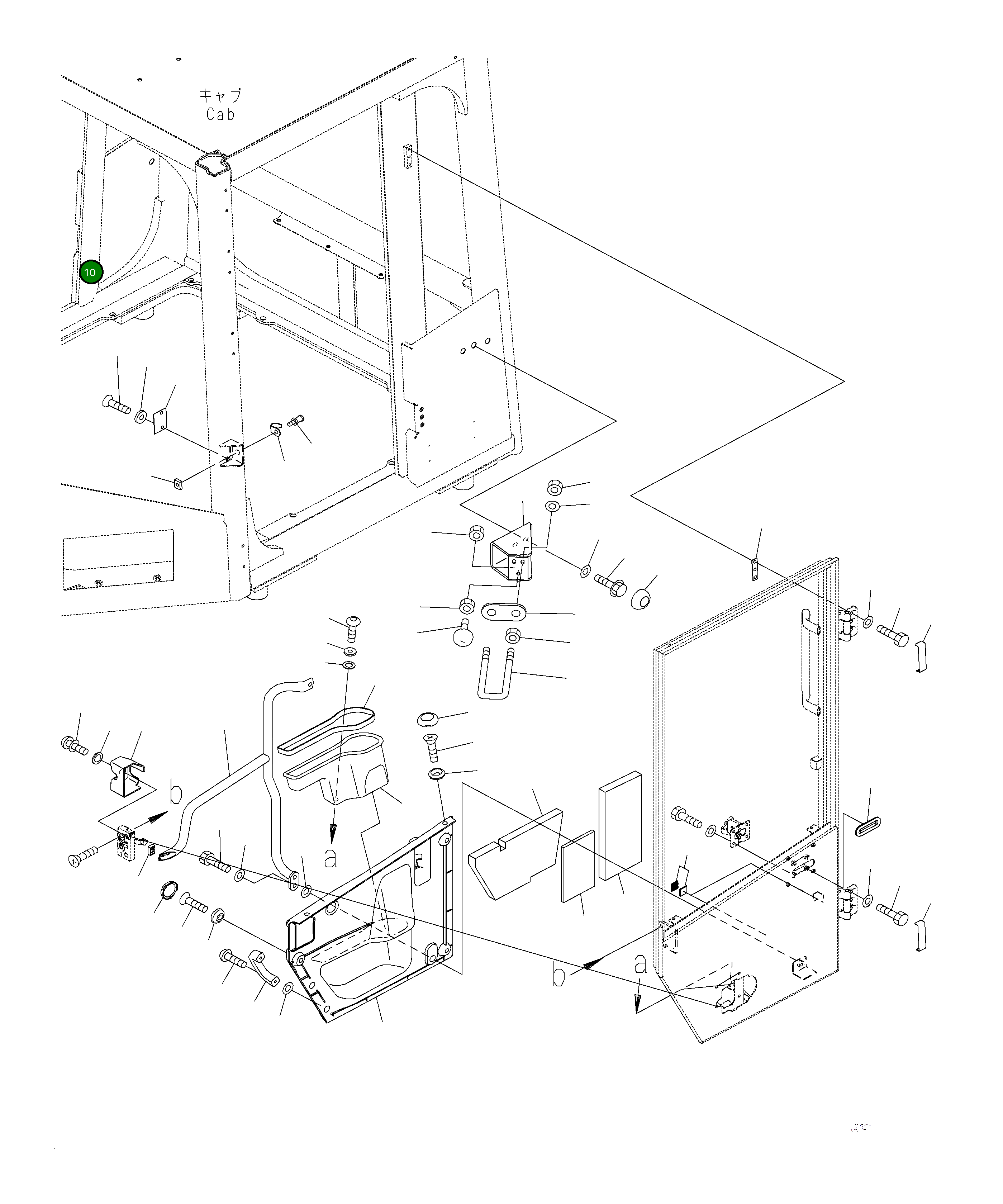 Крышка 423-925-5462 Komatsu
