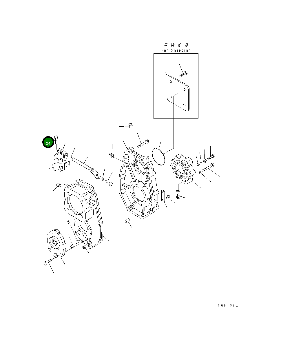 Болт 20E-14-K1560 Komatsu
