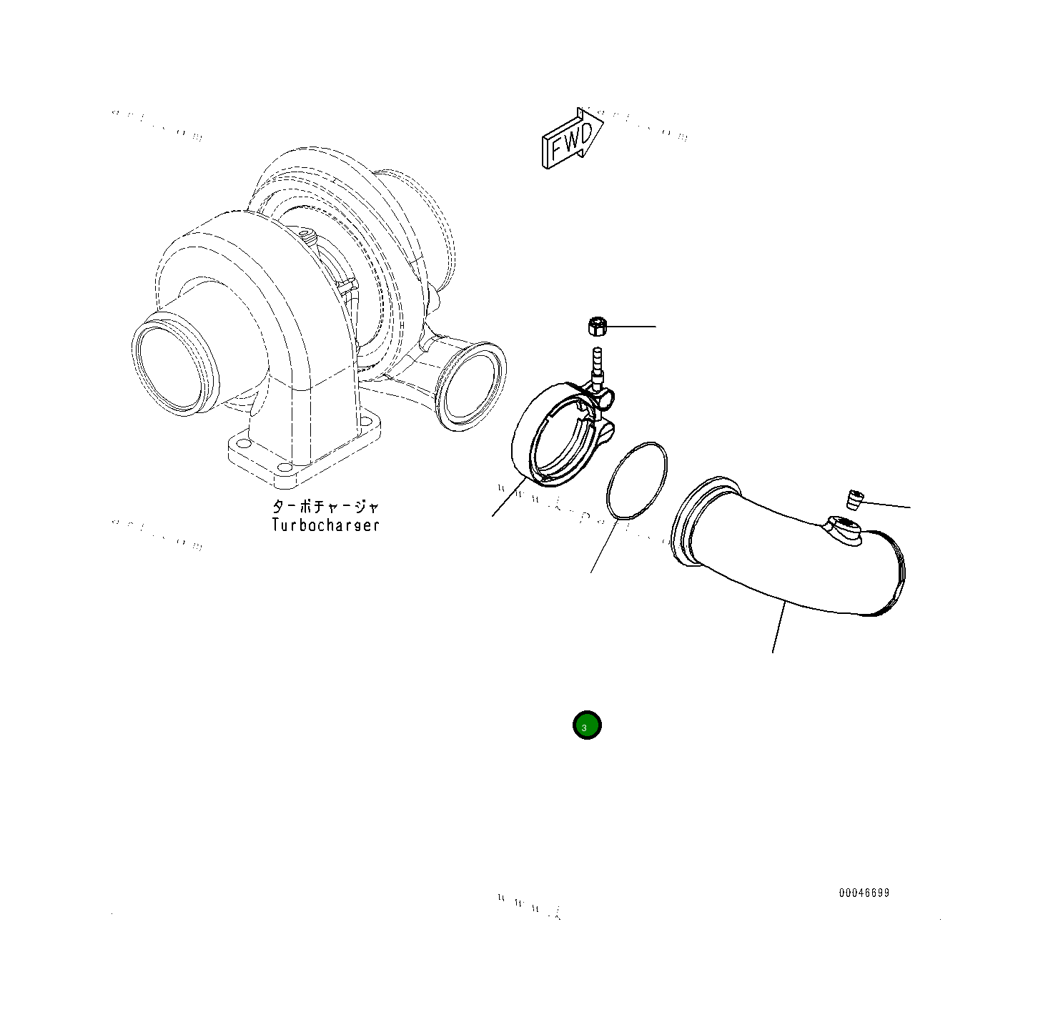 Кольцо уплотнительное (O-Ring) 6738114370  Komatsu