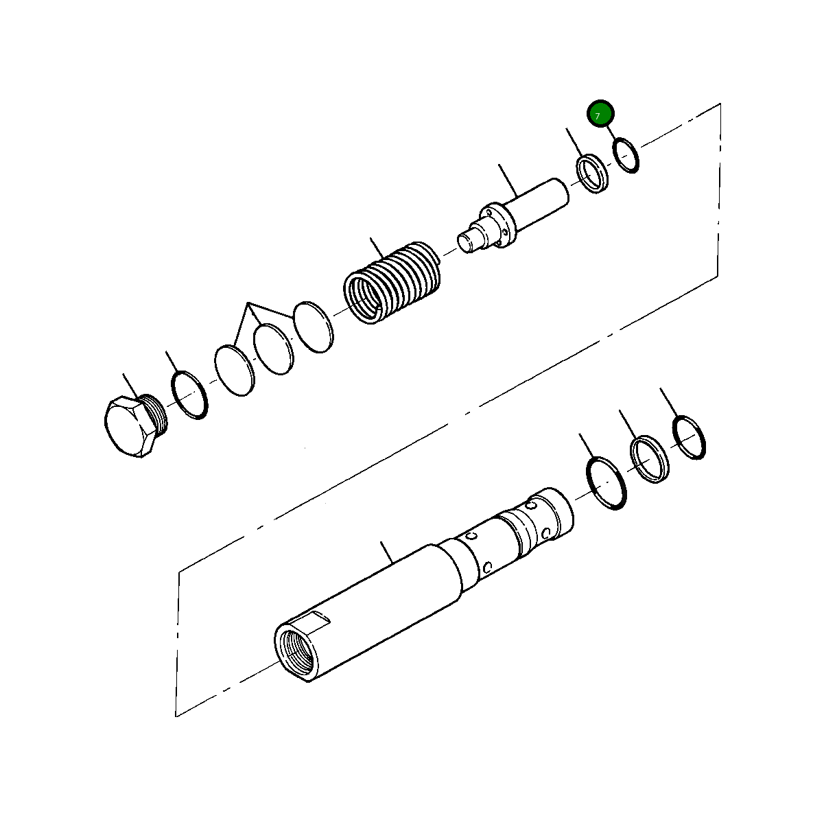 Кольцо уплотнительное (O-Ring) 627 007 C1 Komatsu