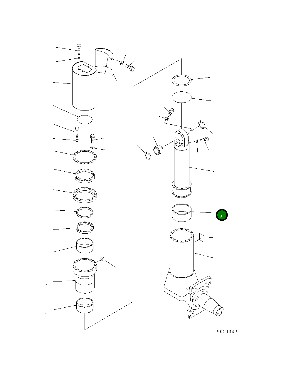Кольцо 567-50-31161 Komatsu