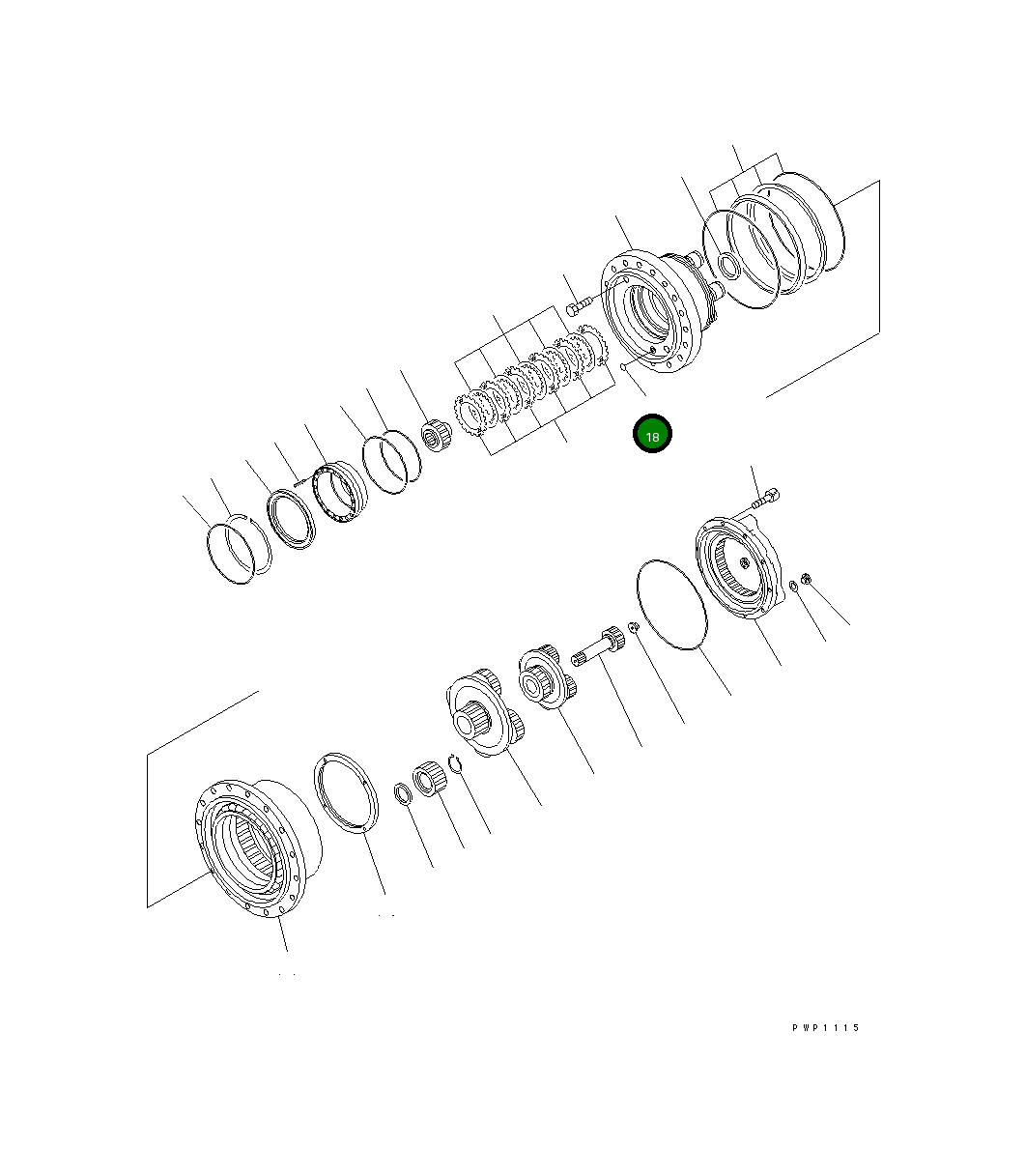 Кольцо уплотнительное (O-Ring) 21P-27-K1830 Komatsu