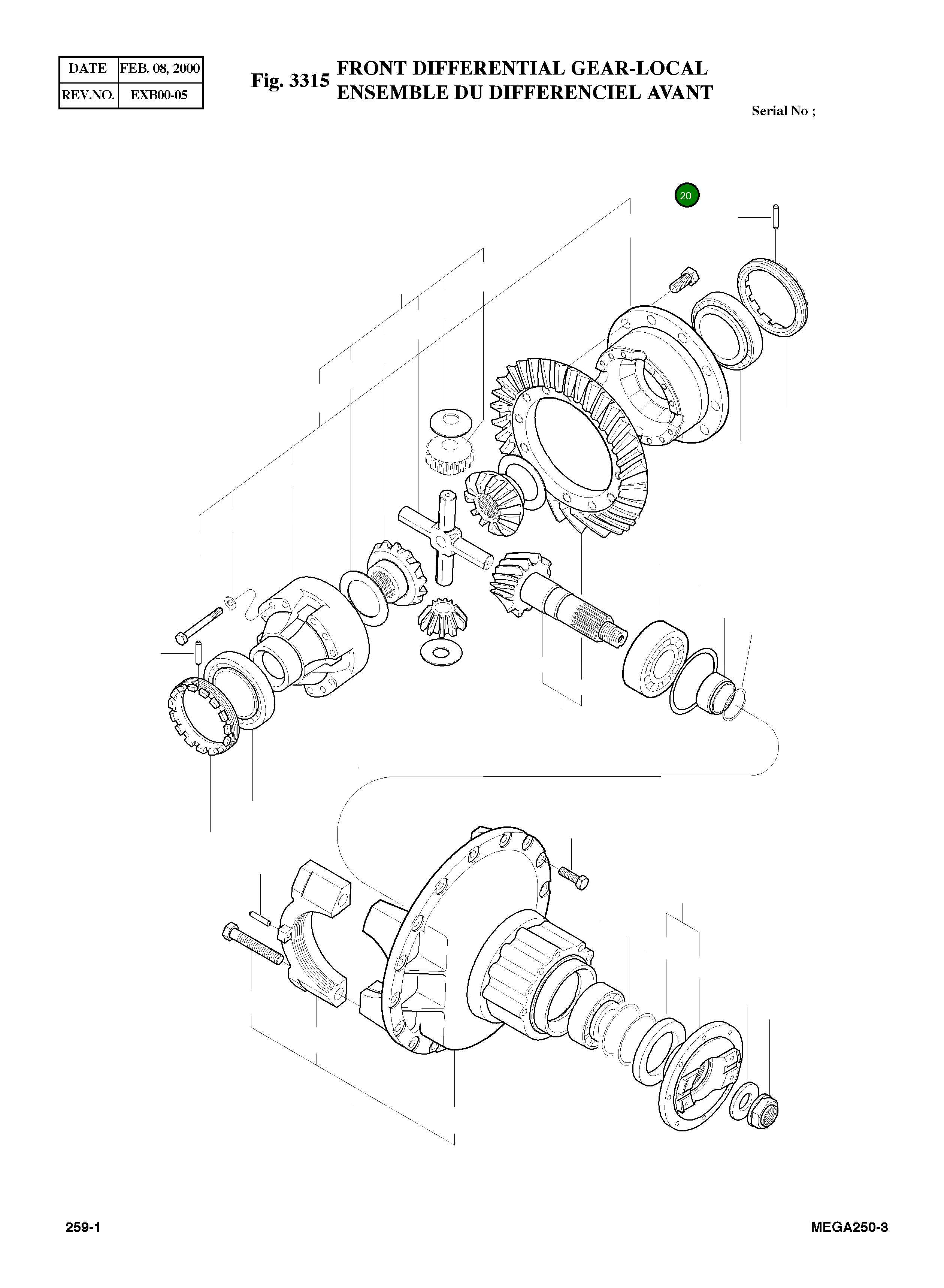 Болт 4120-7046 Komatsu