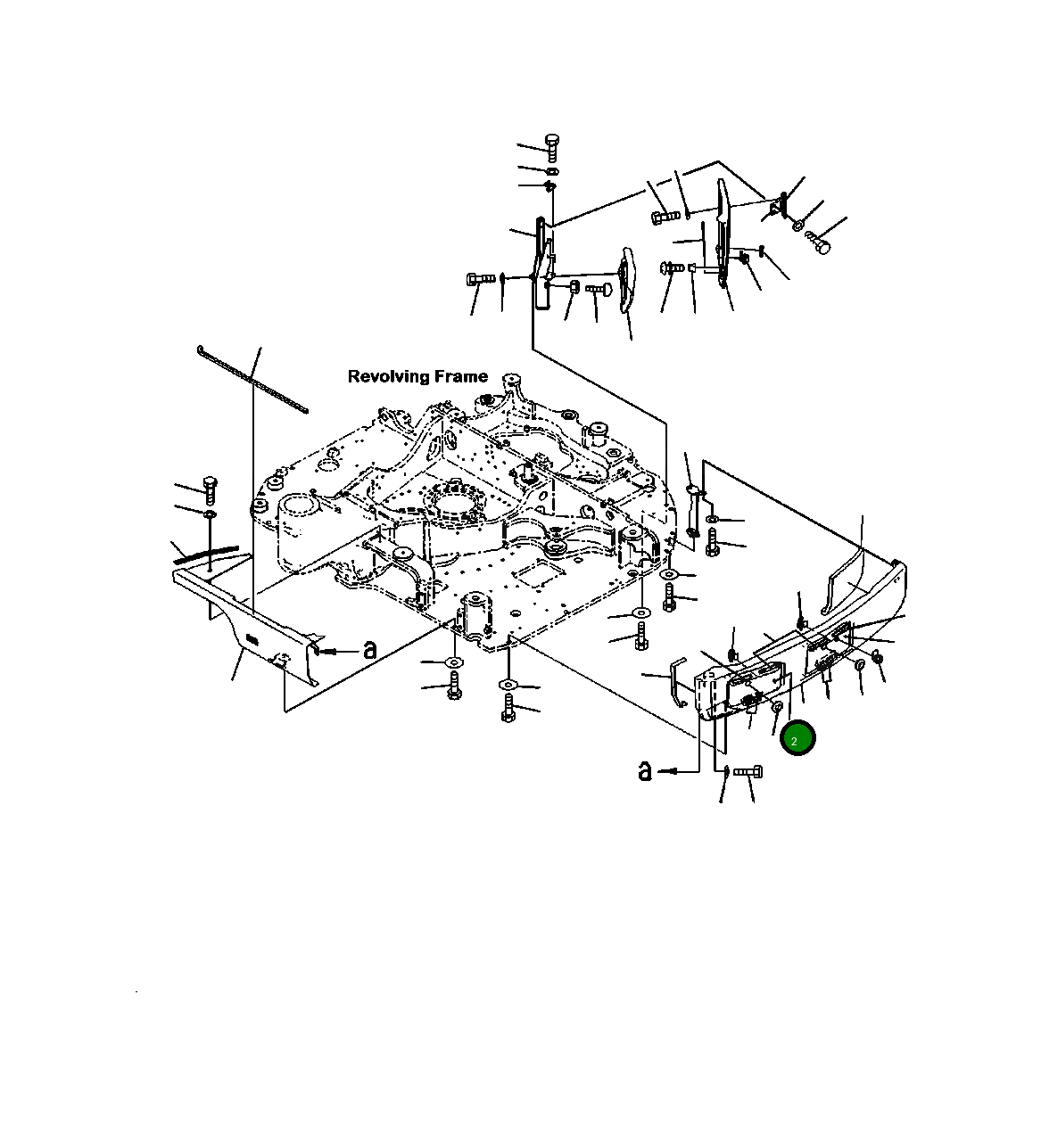 Крышка 22P-54-12850 Komatsu