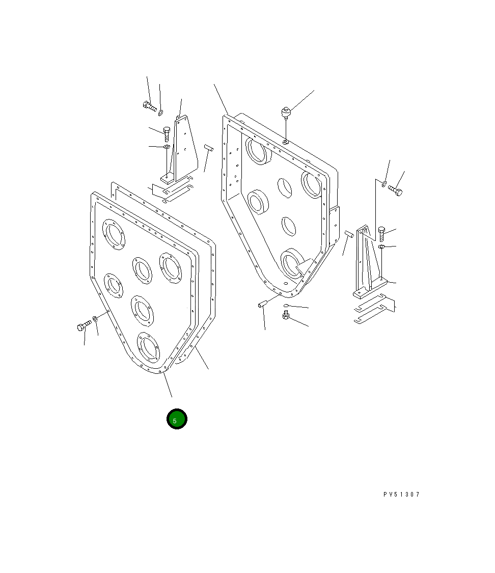 Крышка 262-19-11521 Komatsu
