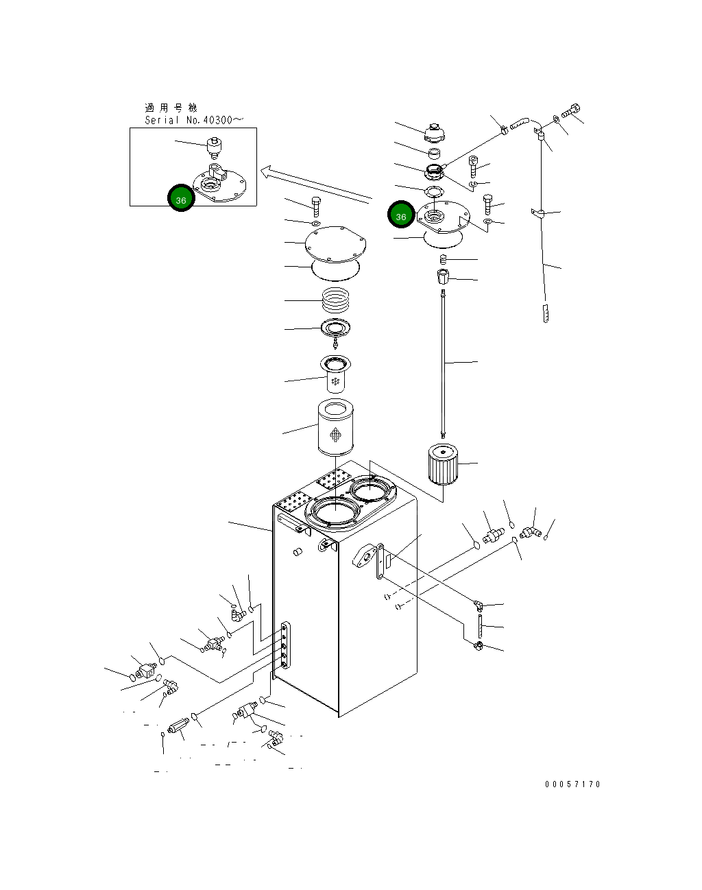 Крышка 22U-60-21222 Komatsu