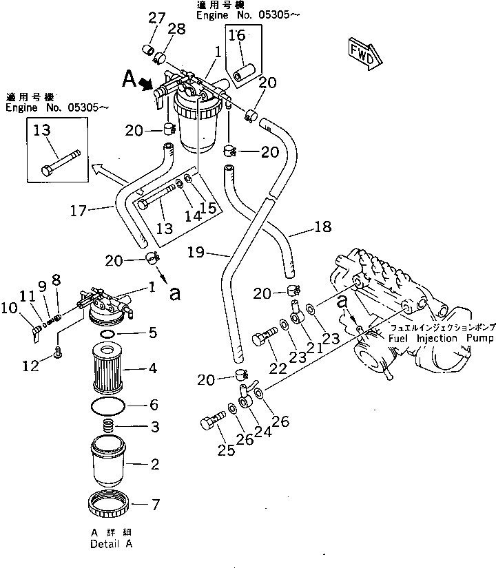 Болт YM26016-080902  Komatsu