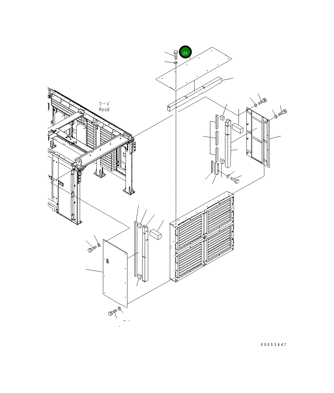 Крышка 21T-54-32331 Komatsu