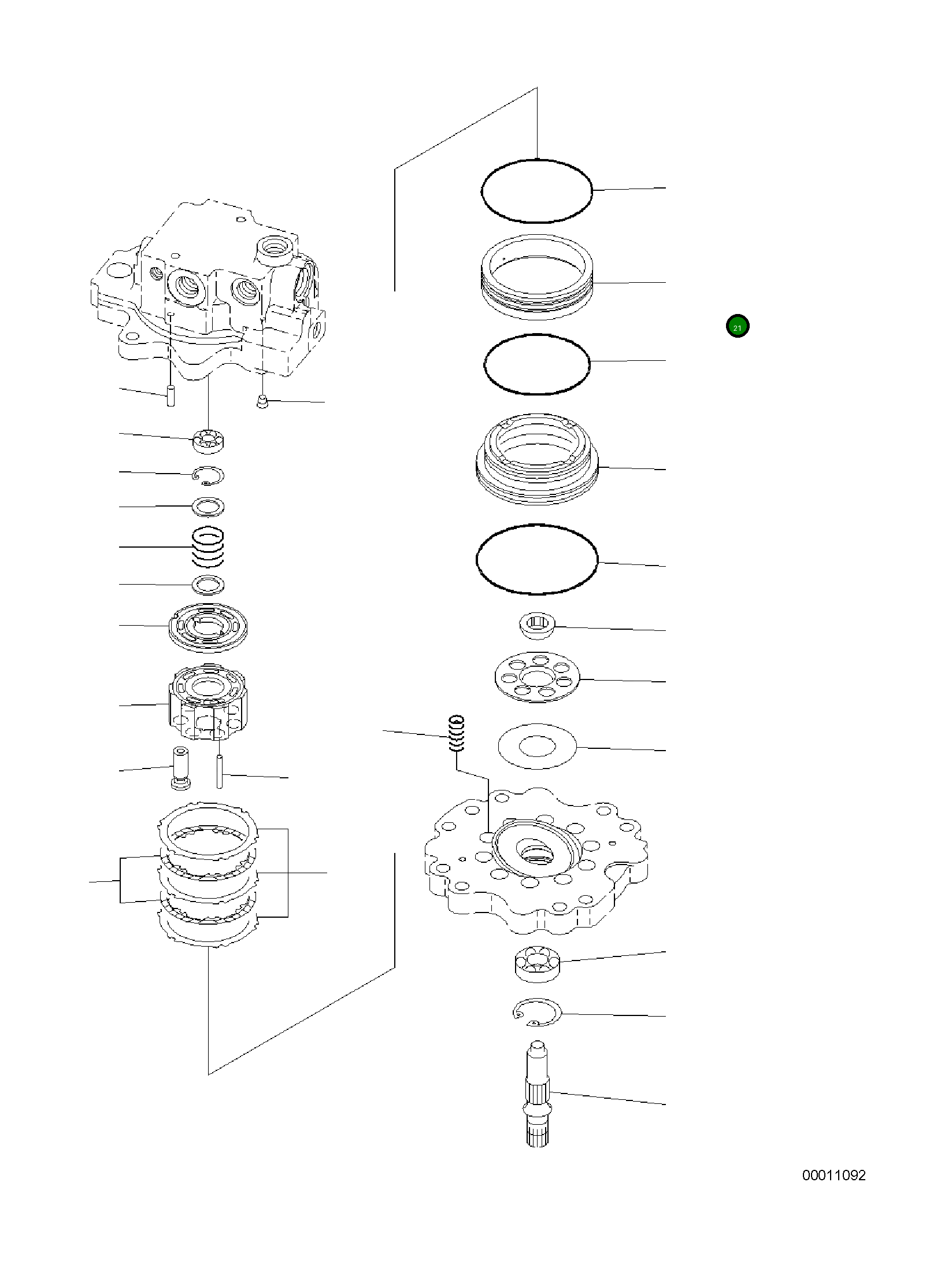 Кольцо 708-7R-15241 Komatsu