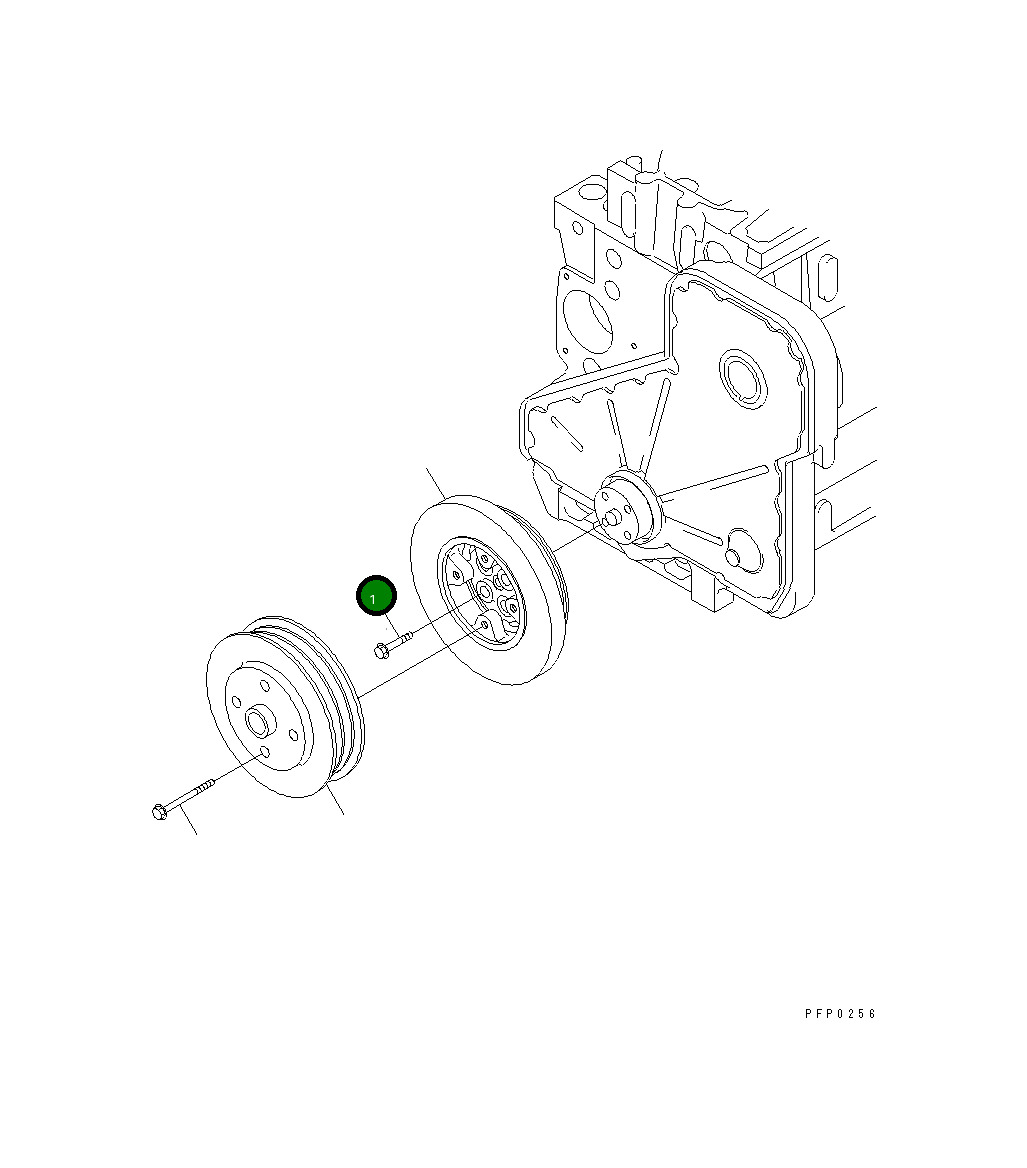 Болт 1241029H1 Komatsu
