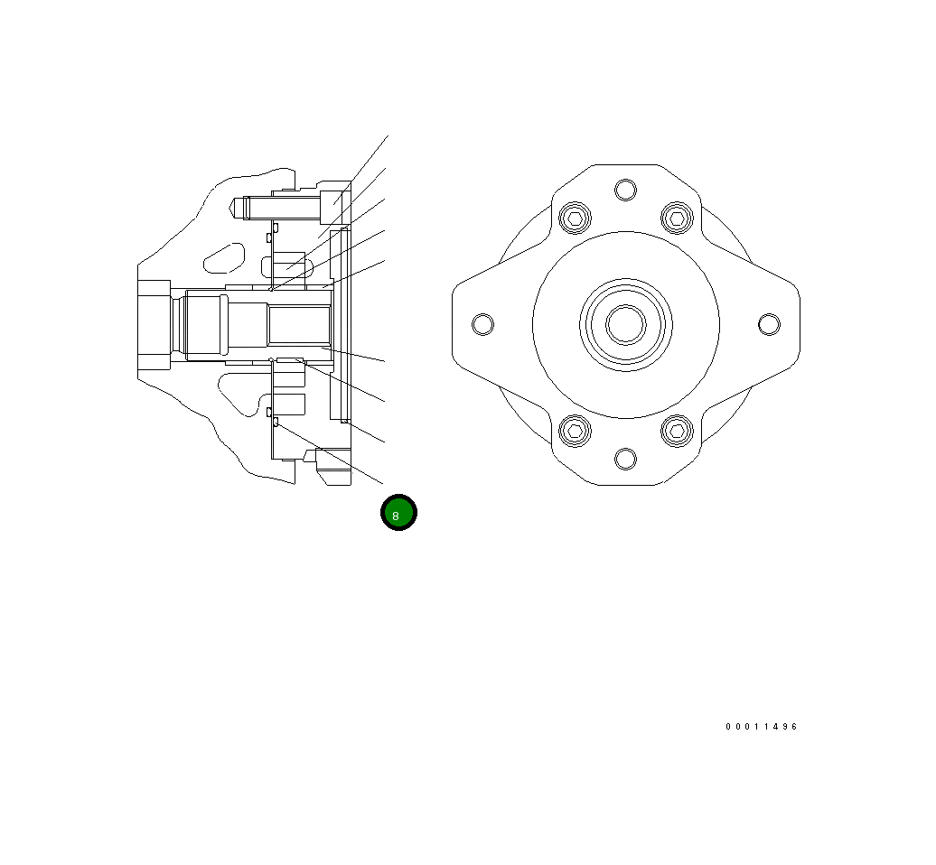 Кольцо уплотнительное (O-Ring) UC1300449001  Komatsu