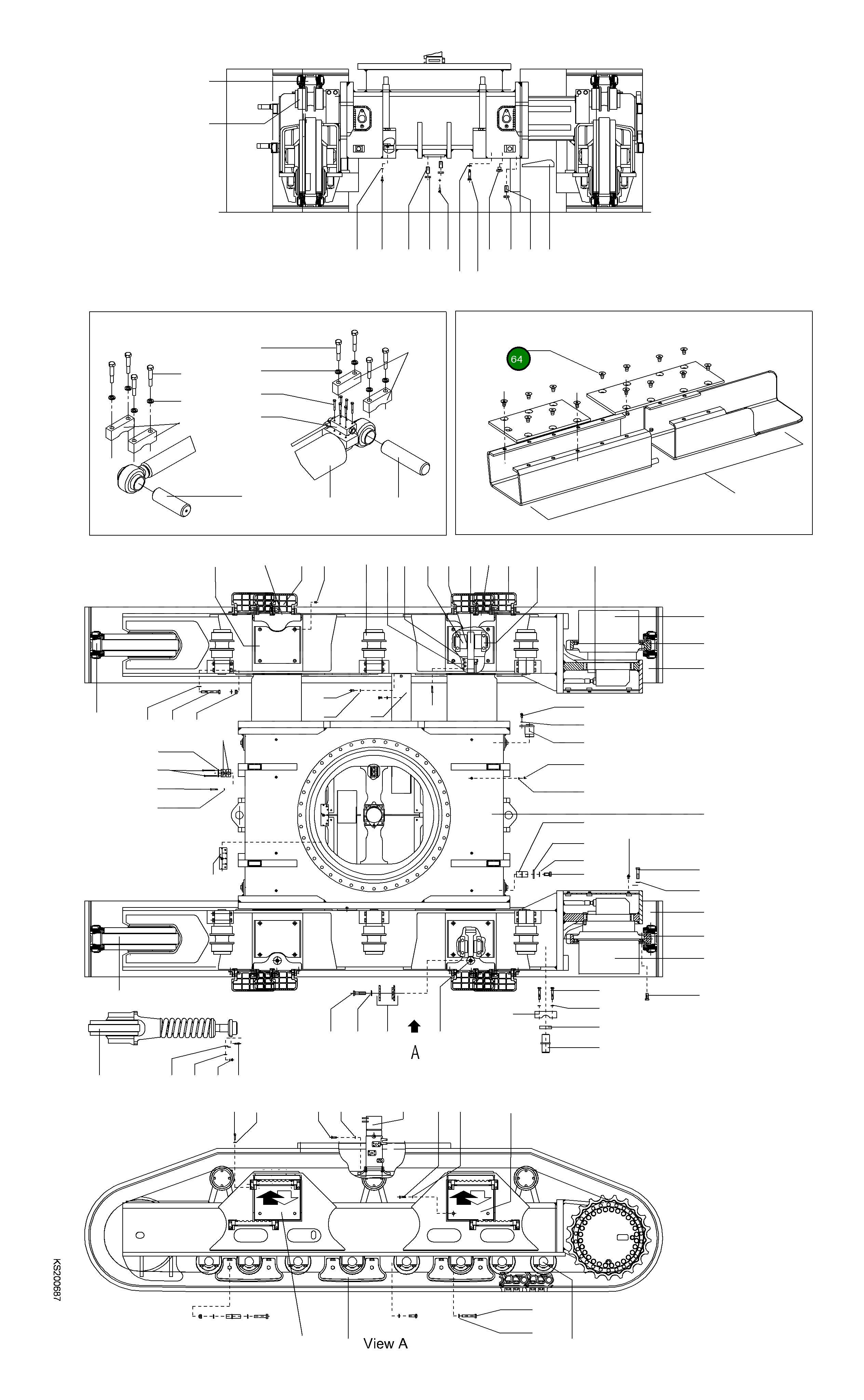 Болт 208-30-KB990  Komatsu
