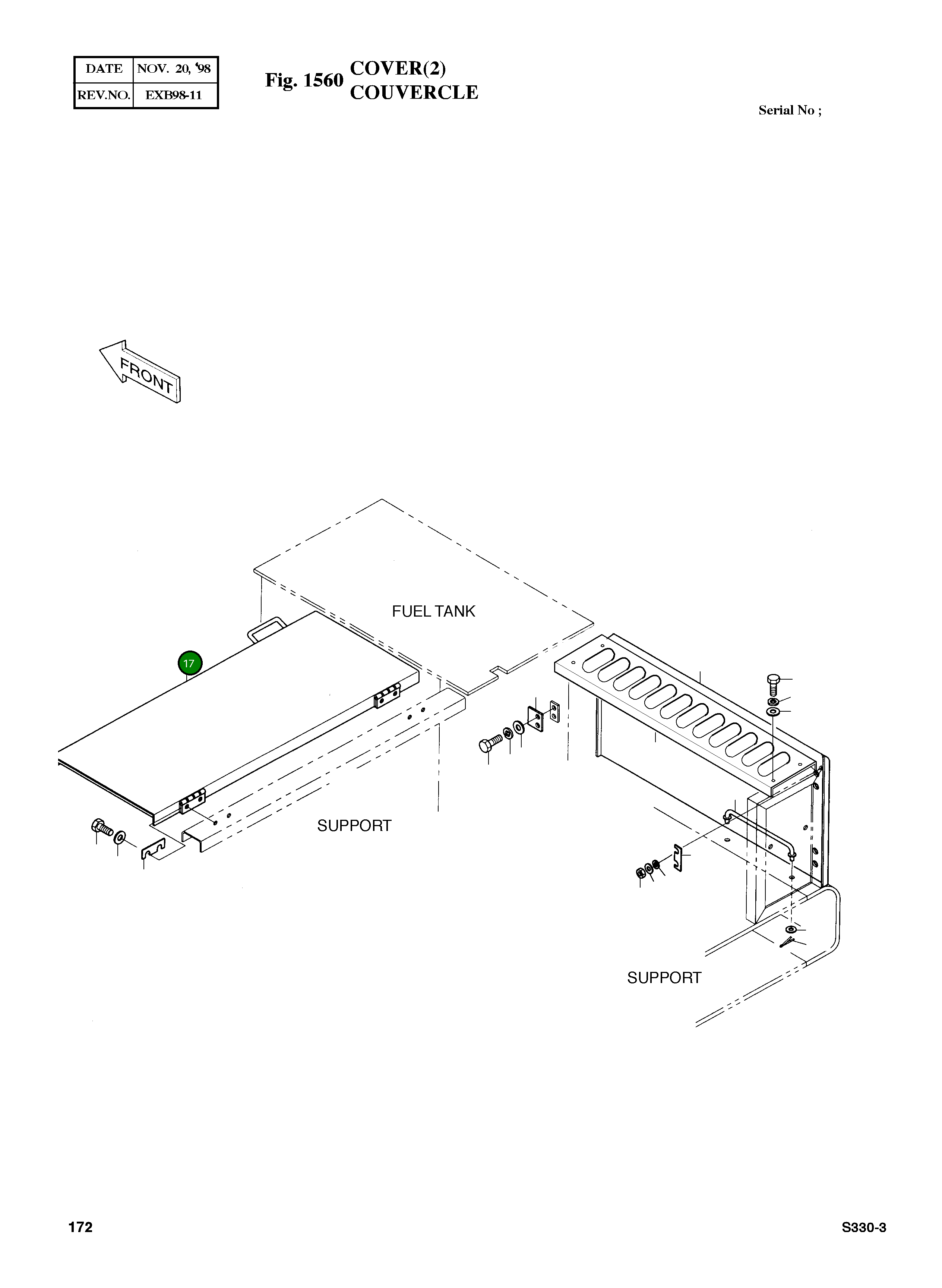 Крышка 2621-2393B Komatsu