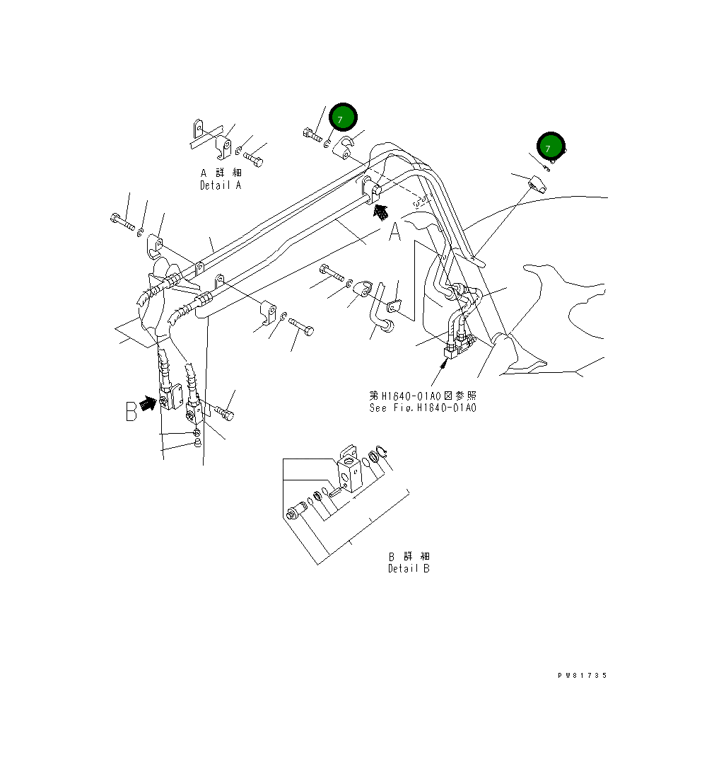 Болт YM26116-120552 Komatsu
