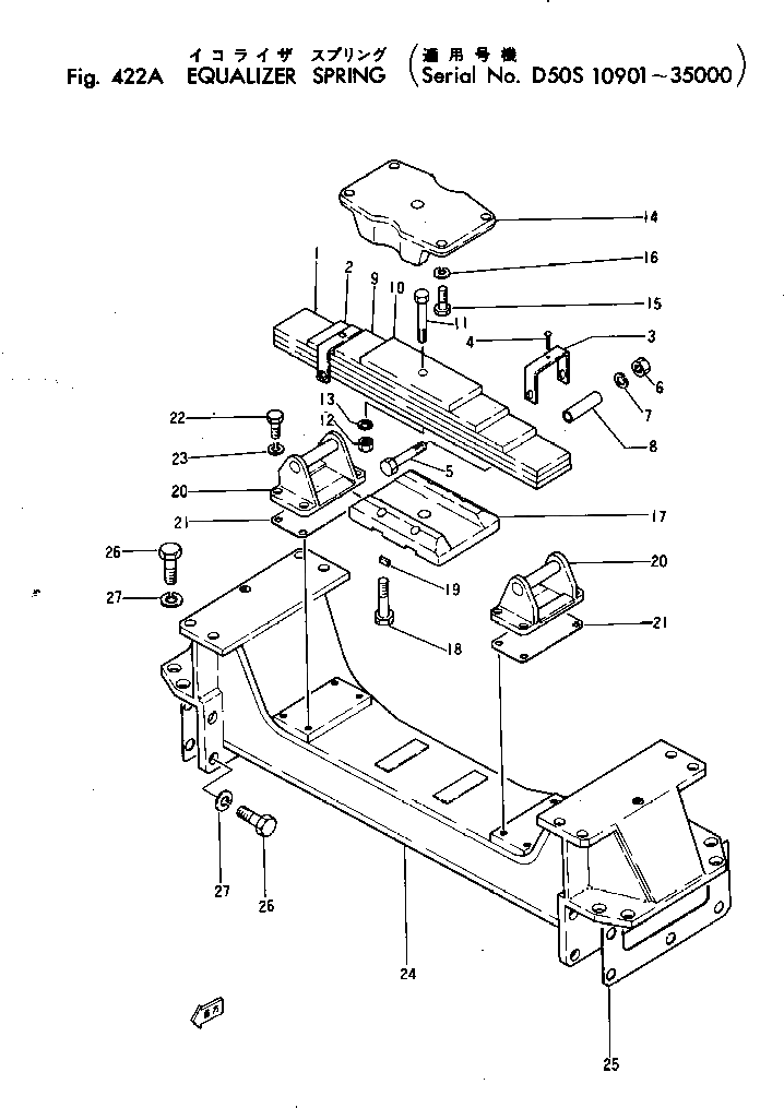 Болт 131-50-11236  Komatsu