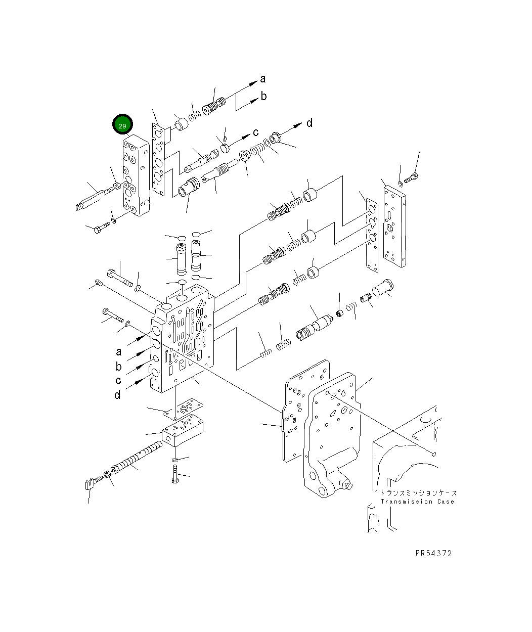 Крышка 23B-15-15390 Komatsu