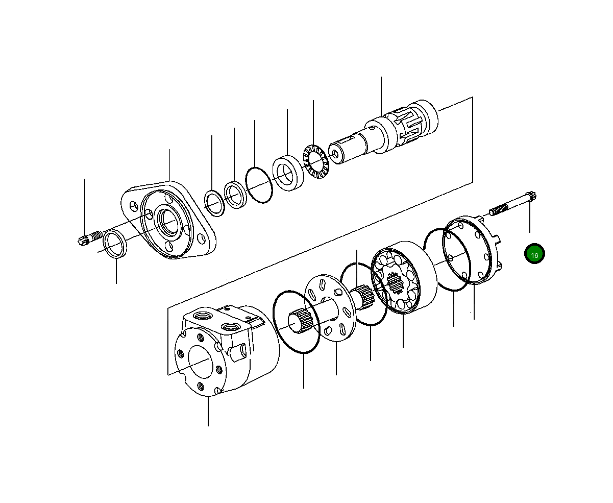 Болт 1435 664 H1  Komatsu